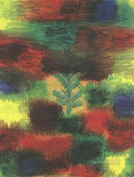 Arbolito entre arbustos Expresionismo abstracto Pinturas al óleo